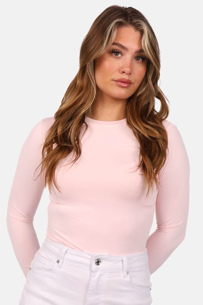 Getdrezzed Top - Maat: M - Top met ronde hals lichtroze