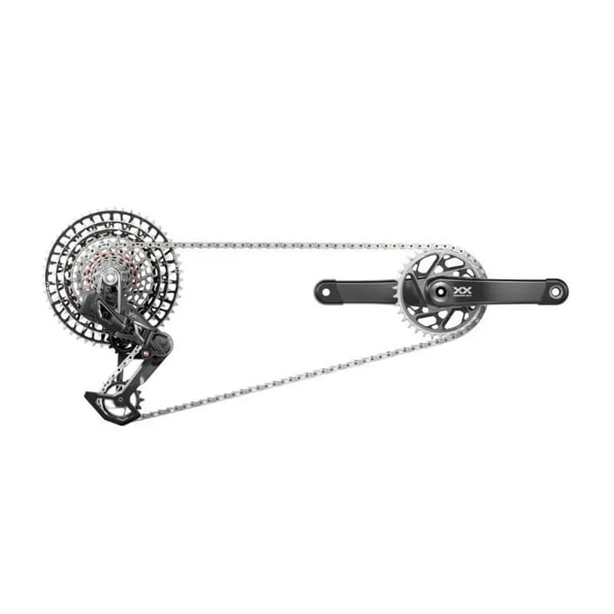 Compleet Set met Vermogenssensor Sram XX SL T-TYPE Eagle AXS DUB DM 165 mm