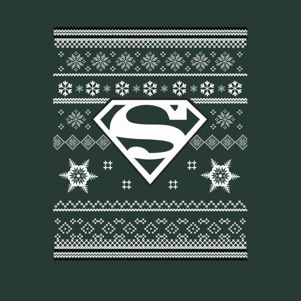 DC Superman Women's Christmas T-Shirt - Forest Green - M