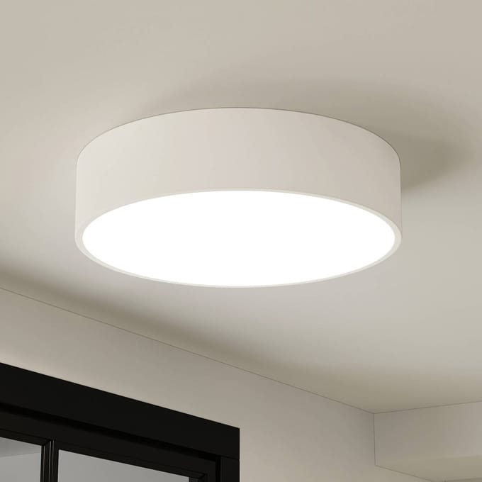 Arcchio - LED plafondlamp - 1licht - Metaal, acryl - H: 10 cm - wit - Inclusief lichtbron