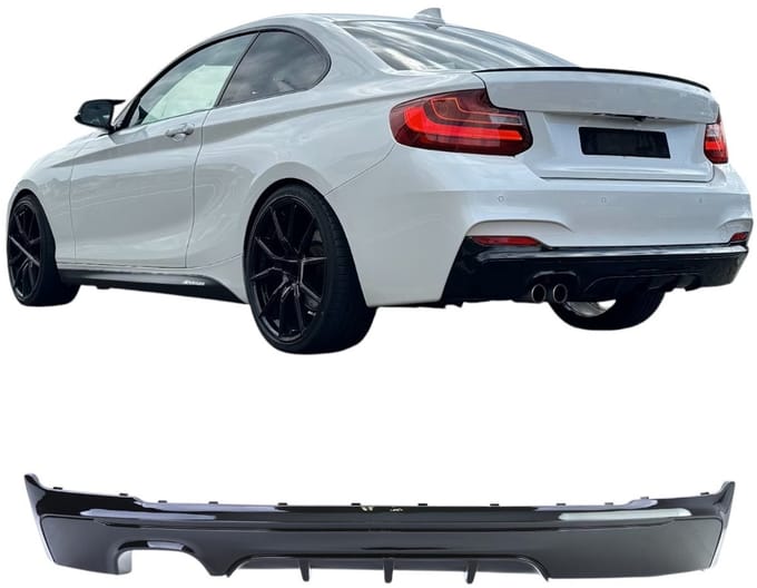 Diffuser Hoogglans Zwart Geschikt voor BMW 2 Serie F22 & F23 2014-2021