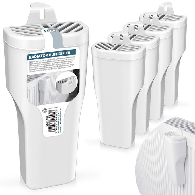 Radiator Luchtbevochtiger Wit 450 ml 5 stuks - Waterverdamper - Verwarming
