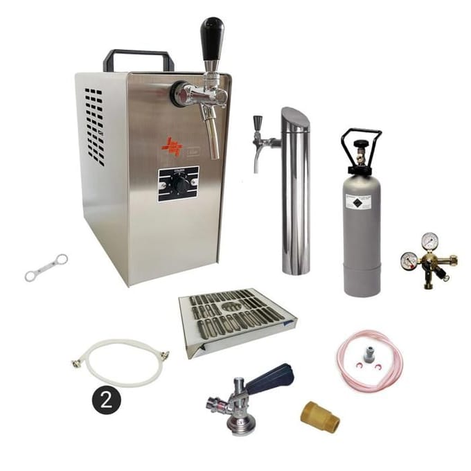 Système Tireuse Bière JET 30 Sous-Comptoir Kit Complet 35 L/h Refroidisseur Sec Köpi