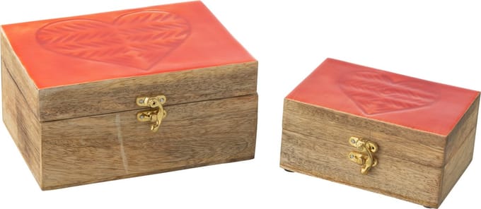 J-Line Set Van 2 Dozen Hart Mangohout Rood