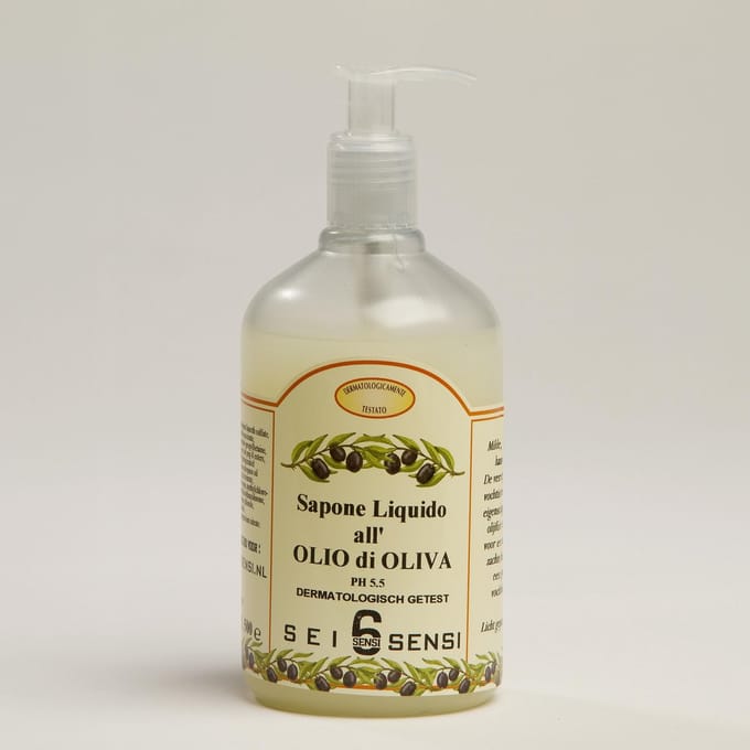 6Sensi - Vloeibare (hand) olijfzeep (olijfolie zeep) - 500 ml