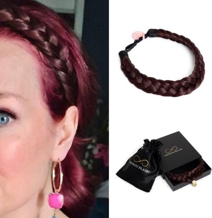 Infinity Braids - Lizzy Regular Braid - Haarband - Haarband Dames - Haarbanden - Haarband meisje - Lizzy Raspberry Ice