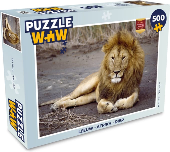 Puzzel Leeuw - Afrika - Dier - Legpuzzel - Puzzel 500 stukjes