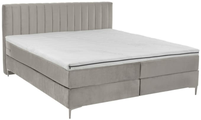 Nessa® - 180x210 Boxspring Cindy - Bruin - Complete Boxspring - Inclusief Topper
