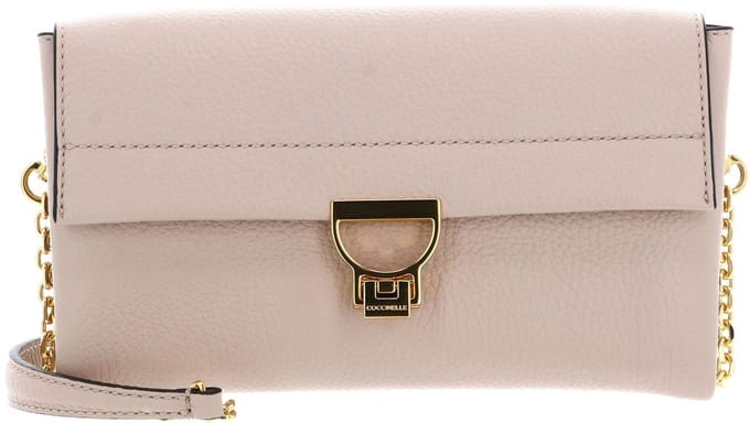 COCCINELLE Leren Schoudertas Arlettis Handbag Rosette Oud roze