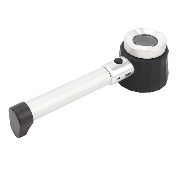 Handheld 45X Vergrootglas Loep Optisch Glas Vergrootglas LED Vergrootglas Loep met Meetschaal