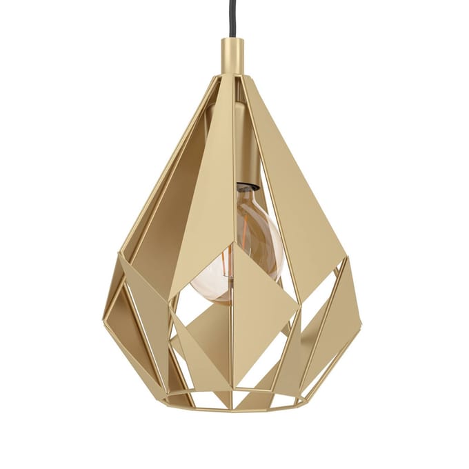 EGLO Carlton Hanglamp - E27 - 80,5 cm - Goud - Staal