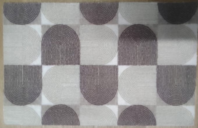 FOTAPIJT - Badmat - Bedrukte deurmat - Binnen - Termo Antislip - 40x60 cm - 6mm - Wasbaar - Polyamide