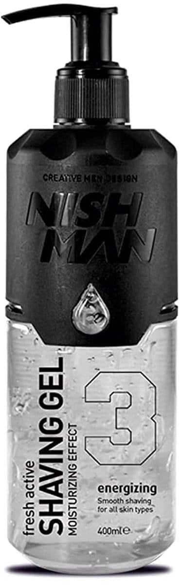 Nishman Fresh Active Shaving Gel Easy Shave scheergel 400 ml