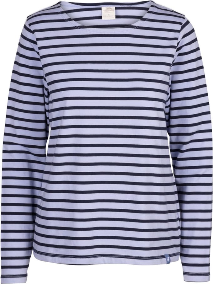 Trespass Damen Longsleeve Karen Casual Top Cool Blue Stripe-XL