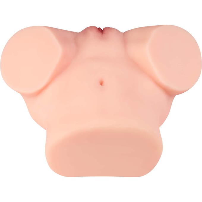 natuurlijke masturbator met 2 openingen, 22 cm