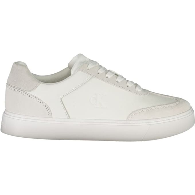Calvin Klein Witte Polyurethaan Sneakers Voor Mannen