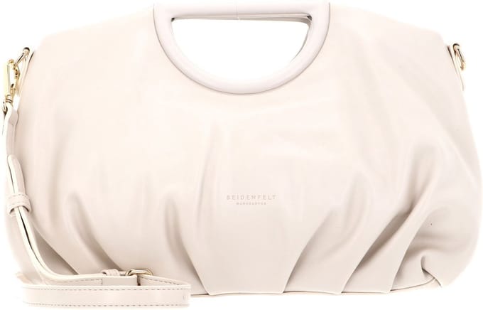 SEIDENFELT MANUFAKTUR Handtas Schoudertas Breen Big Clutch Cotton Beige / Gold Crème