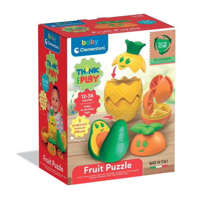 Clementoni Babyspeelgoed Basic pff stacking fruit set Interactief speelgoed
