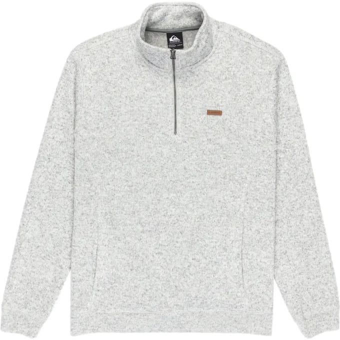 Quiksilver Keller Sweatshirt Met Halve Rits Grijs M Man