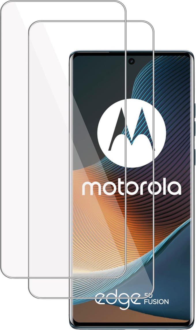 2x Screenprotector geschikt voor Motorola Edge 50 Fusion Screenprotector – Gehard Glas - Proteqt+