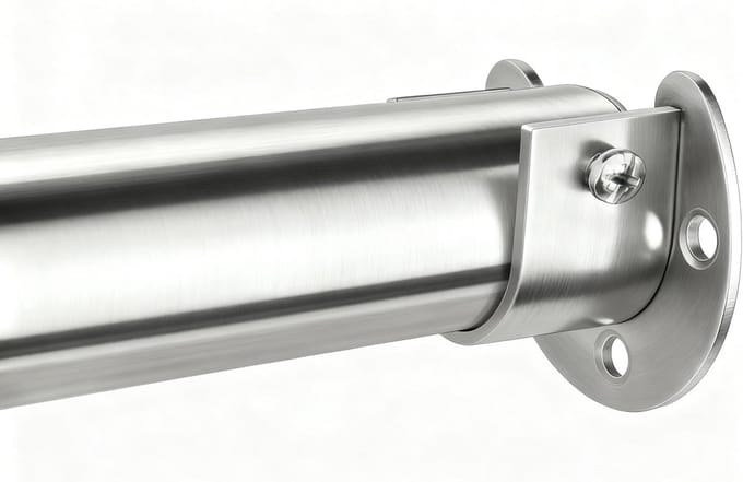 Verstelbare Kledingroede Kast - Zware Kwaliteit Uitschuifbare Garderobestang (43-68,3 cm)
