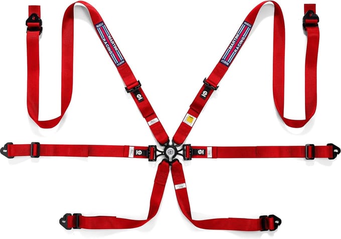 Sparco Martini Racing Gordel Competition H Auto-accessoire - Rood