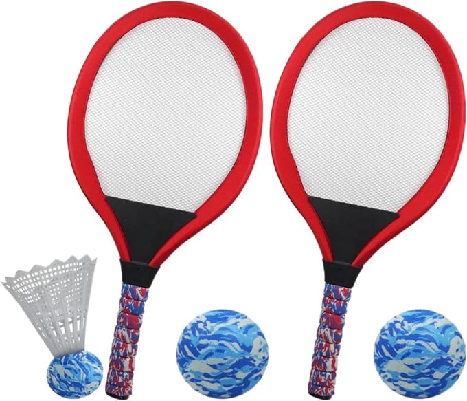 Kinder Rackets - Sport Set - Buiten Spelen - Veilig Spel - Set van 2 - Multicolor