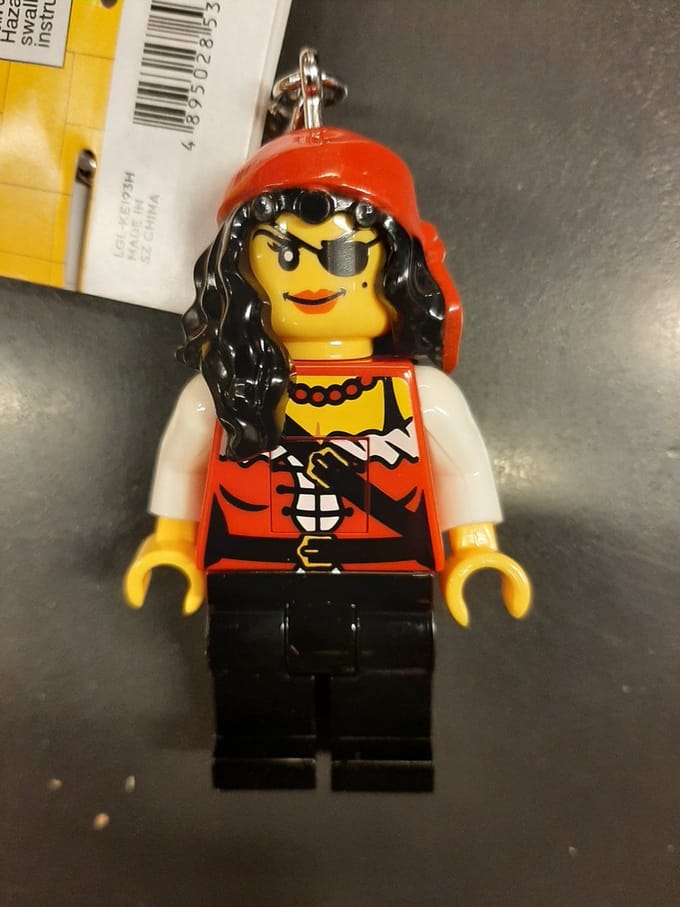 Euromic LEGO® Iconic Pirate Princess Keychain w/LED light