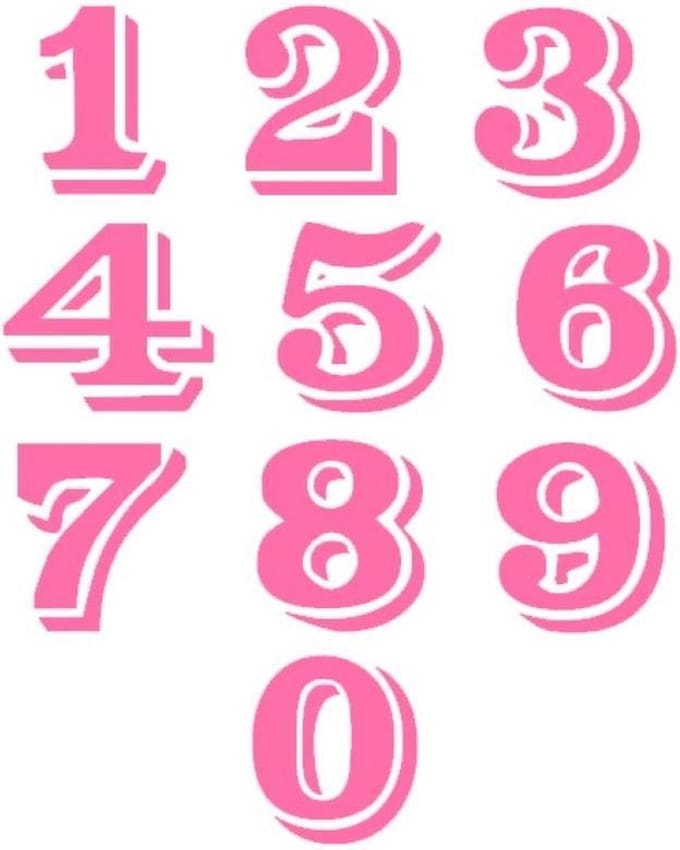 Containersticker Cijfer