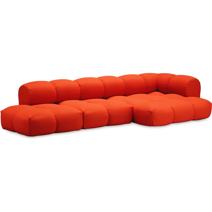 Objekte unserer Tage zander Sofa Design 07 rechts (4 -zit) - Vidar 0542 Zuiver oranje