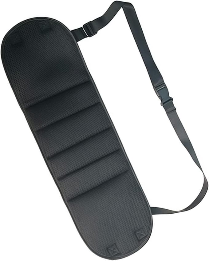 Voetsteun Hangmat - Reis Accessoire - Comfortabel Reizen - Verstelbare Lus - 66 Gram - Zwart