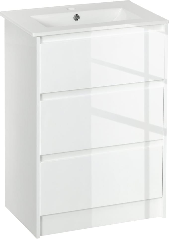Kleankin-Badkamermeubel-Spaanplaat-61x37x88cm-Wit