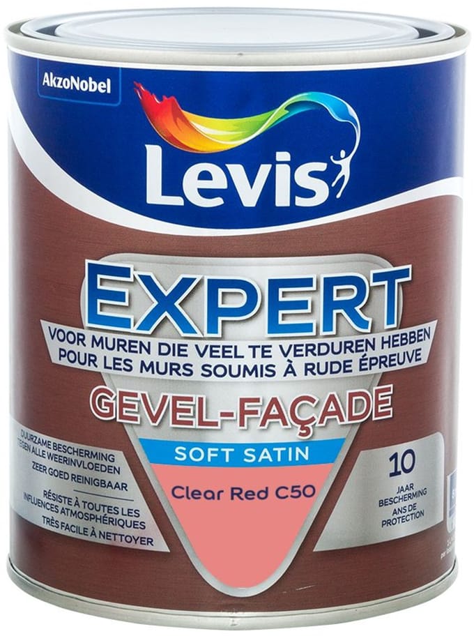 Levis - Expert Gevel Mix - Clear Red C50 - Mengverf - 1 L