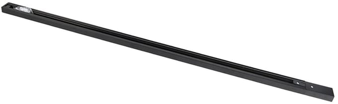 QAZQA Rail 1 meter zwart voor 1-fase rail