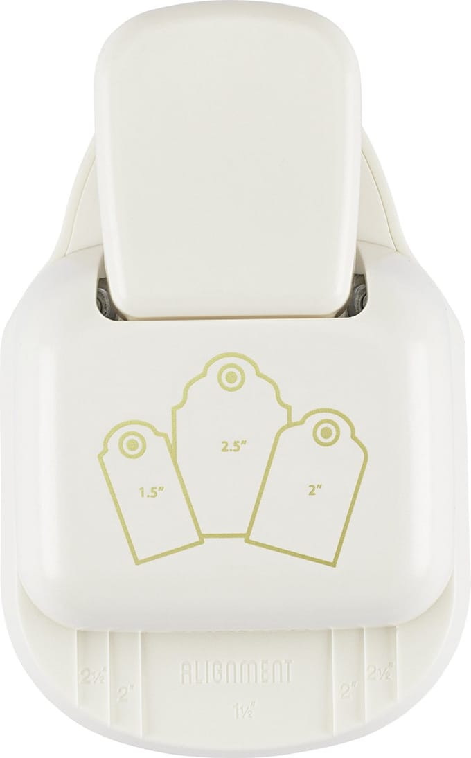 Vaessen Creative Pons - 3 in 1 Label Pons - 3,8 - 5,1 - 6,4 cm - Geschulpt - Ivoor