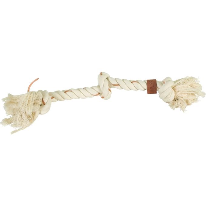 Hondenspeelgoed van touw met knopen Zolux Leather Touch