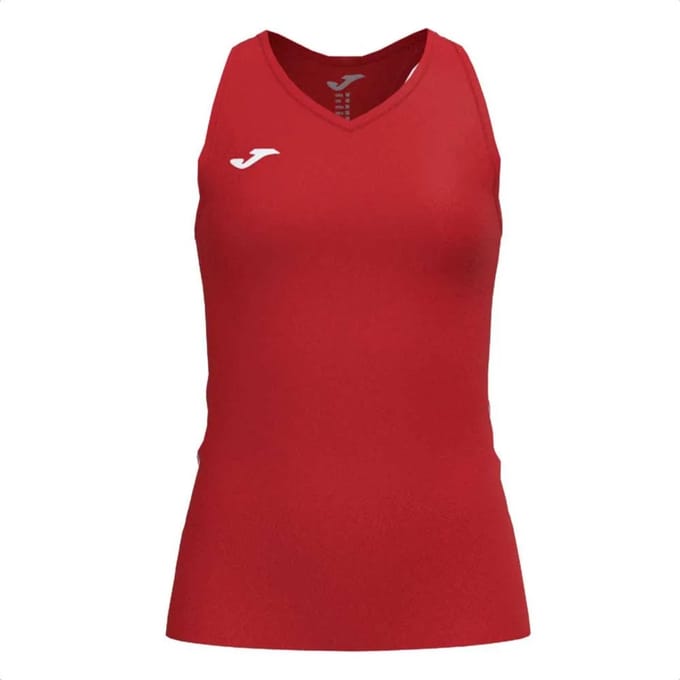 Joma Olimpiada Mouwloos T-shirt Rood M Vrouw
