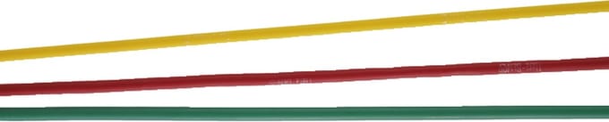 Thera-Band set tubing 1,5 m licht - geel, rood, groen