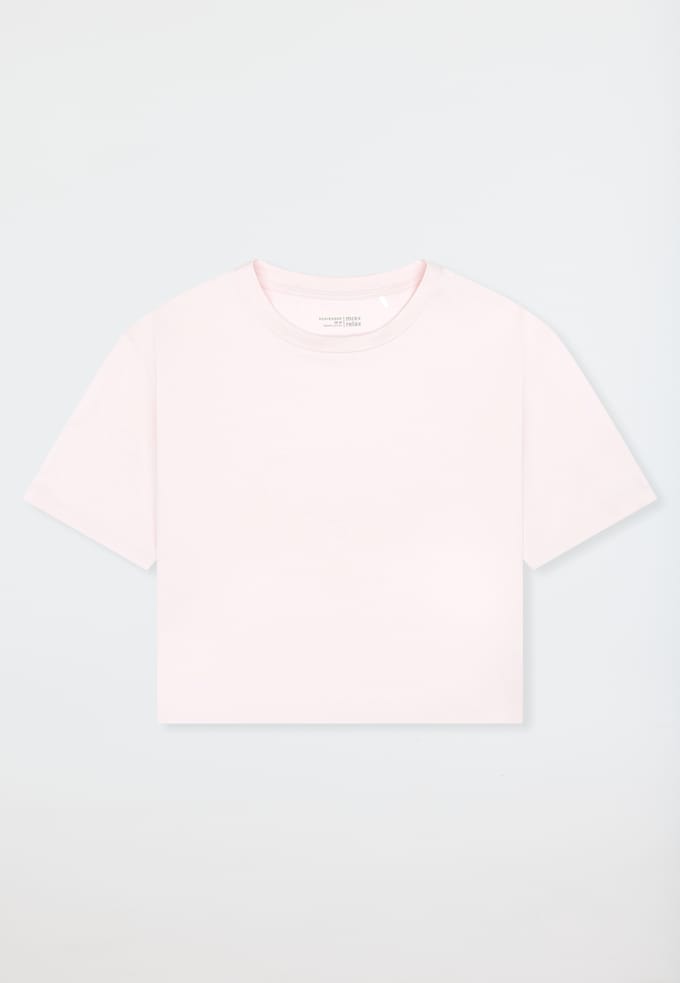 Shirt met korte mouwen, Heavy Single Jersey, rosé - Mix+ Relax 44
