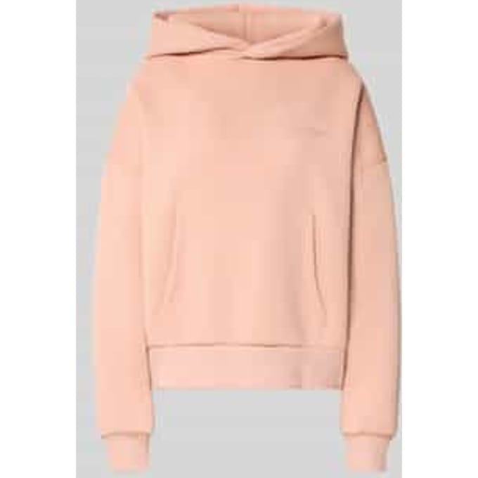 Hoodie met extra brede schouders en kangoeroezak