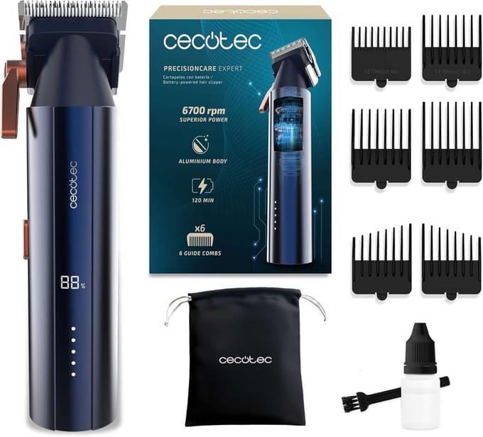 Professionele Tondeuse - Haarsnijder Trimmer - Thuis Kapsel - Borstelloze Motor - 0.8-2mm Instelbaar