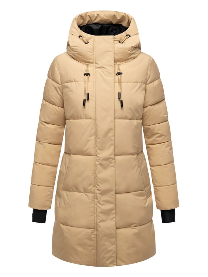 Marikoo dames winterjas met capuchon & fleecevoering – Kaituu