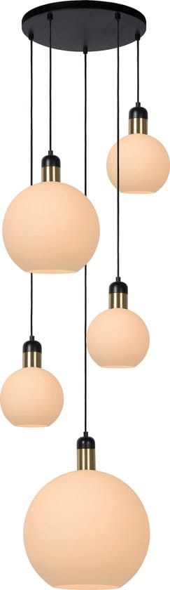 Lucide Hanglamp Julius Opaal ⌀40cm 5xe27