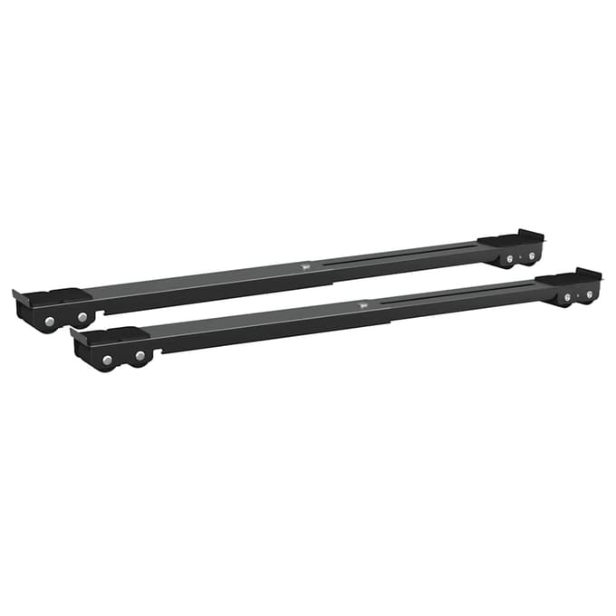 vidaXL - Wasmachinebasis - 2 - st - Zwart - 72 - x - 5 - x - 4,5 - cm - Roestvrij - staal