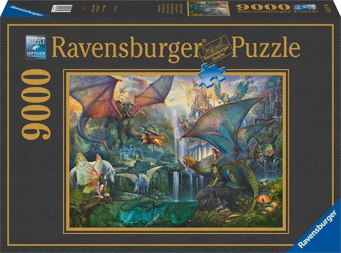 9000 stukjes puzzel: het magische woud van draken Ravensburger