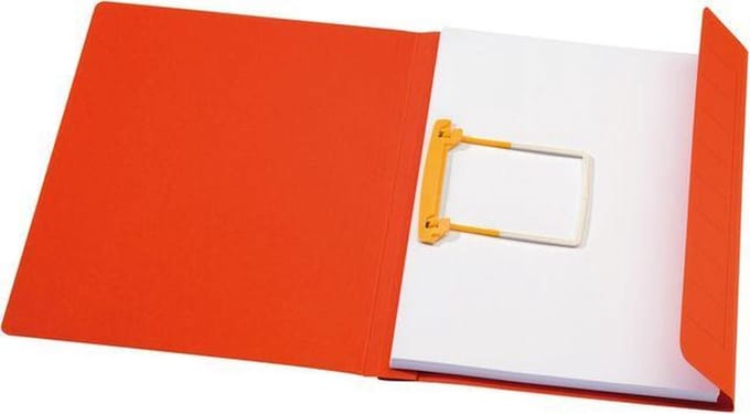 Jalema Secolor Snelhechtmap Folio, Zuurvrij Karton, 250 vel, Rood (pak 10 stuks)