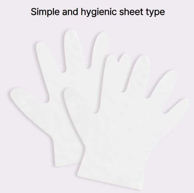 Holika Holika Baby Silky Hand Mask Sheet 15ml / 0.51 fl.oz. (3 Options) #15ml x 3pcs white