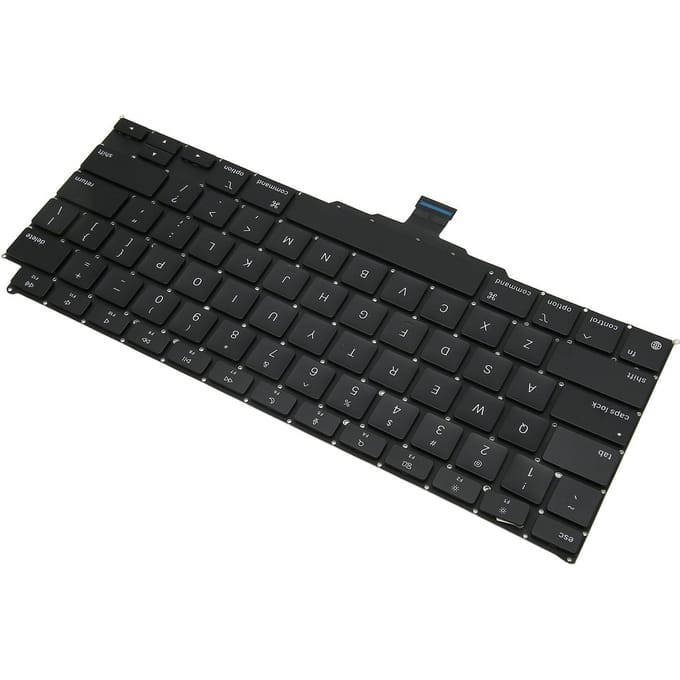 Clavier de remplacement Durable Fiable Clavier de remplacement pour Ordinateur portable OS X Bureaux Maison black
