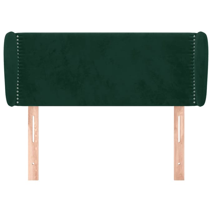 vidaXL - Hoofdbord - met - randen - 83x23x78/88 - cm - fluweel - donkergroen