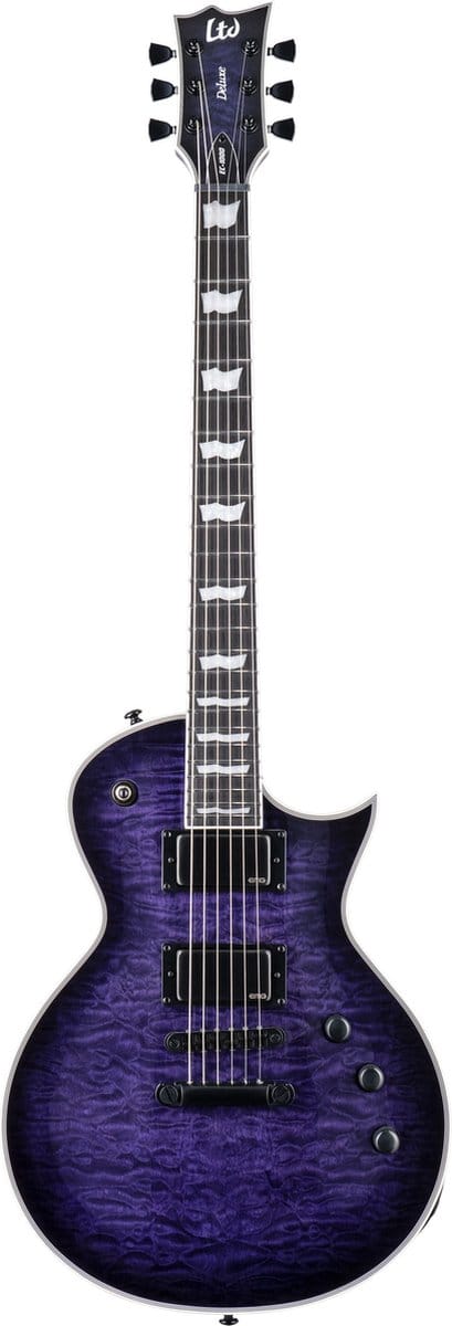 ESP LTD EC-1000 See Thru Purple Sunburst - Single-cut elektrische gitaar